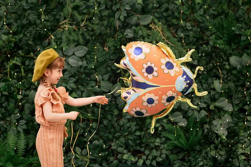 Ladybug Foil Balloon - Colorful Floral Party Decoration - The Disco Edit