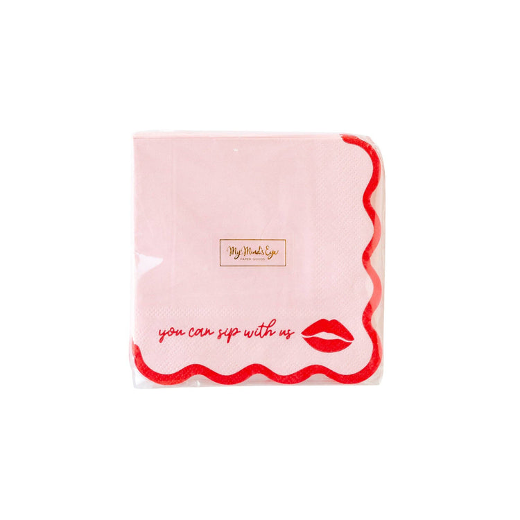 My Mind’s Eye - GAL1038 - Galentines Cocktail Napkin - The Disco Edit