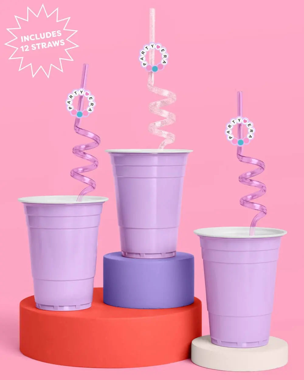Party Era Straws - 12 reusable straws, Eras party - The Disco Edit
