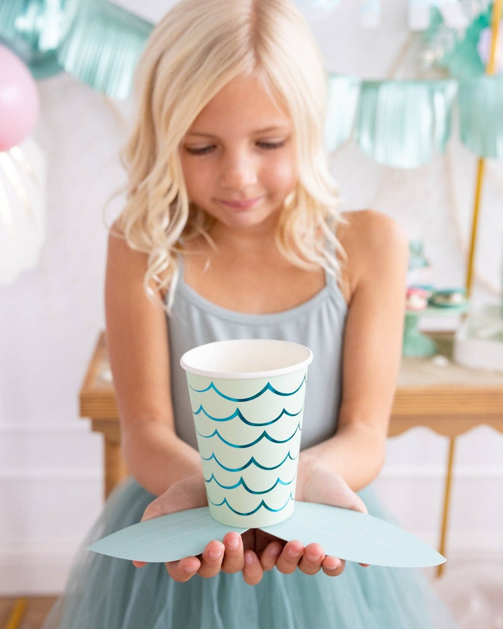 My Mind’s Eye - SEA1011 - Mermaid Tail Paper Party Cups - 12 oz
