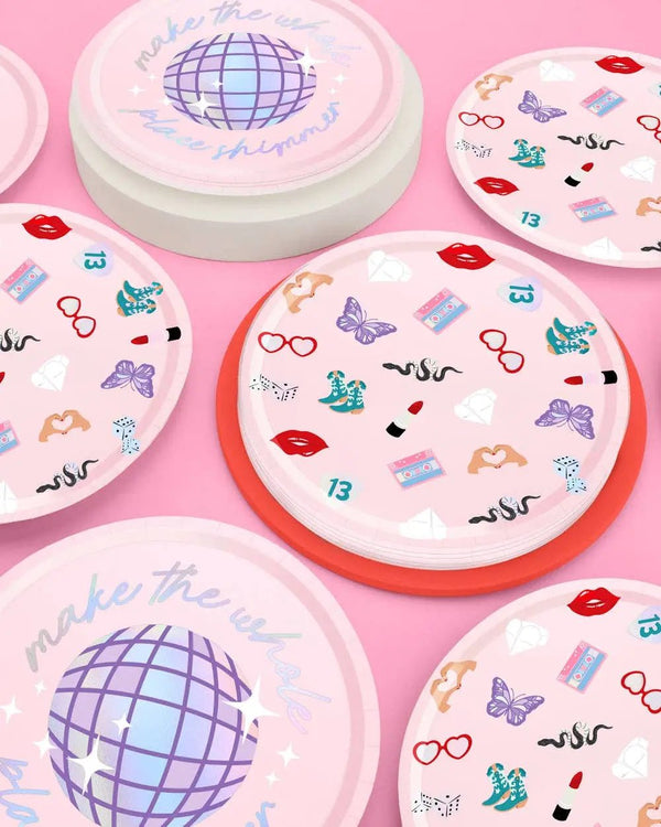 xo, Fetti - Era's Party Paper Plates | 24pc 9" |Party Tableware - The Disco Edit