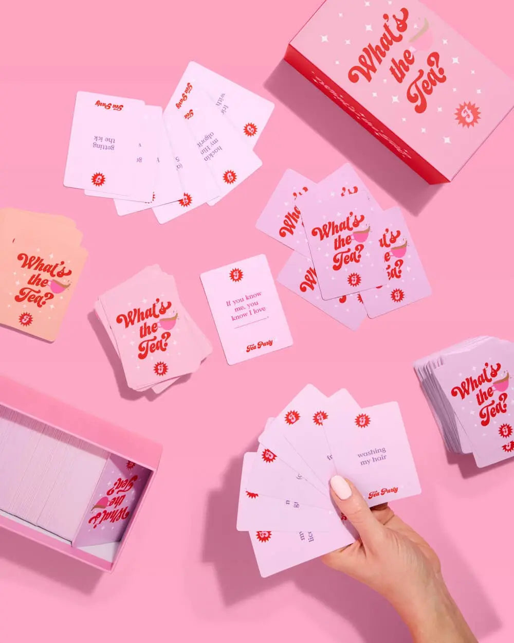 xo, Fetti - What's the Tea? Game - group card game - The Disco Edit