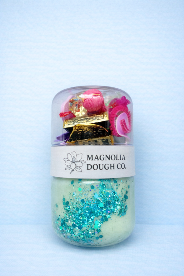 Magnolia Dough Co. - Kids Sensory Play Dough Jar | Mess-Free Mermaid Toy 