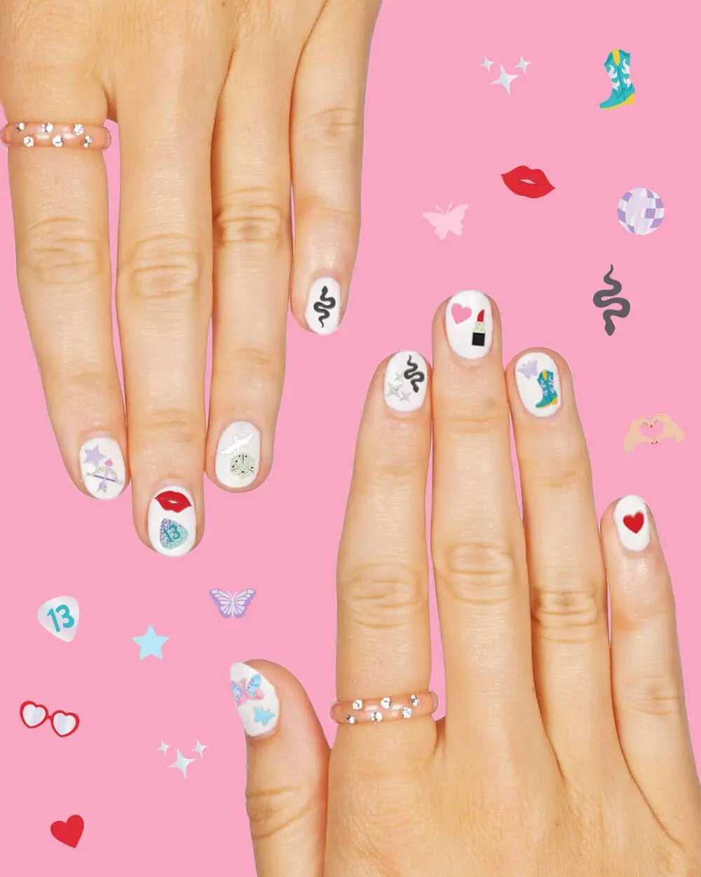 Era's Nail Stickers, Girl Swiftie Gift, Activity - The Disco Edit