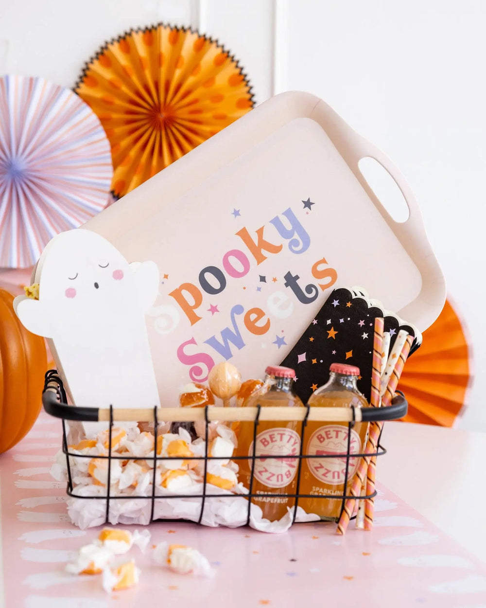 Playful Spooky Napkins for birthday parties for tweens, kids, or teens, or for halloween parties. 