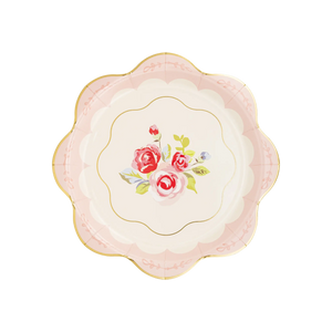 My Mind’s Eye - PLTEA40 - Tea Party Scalloped Round Paper Plate - The Disco Edit