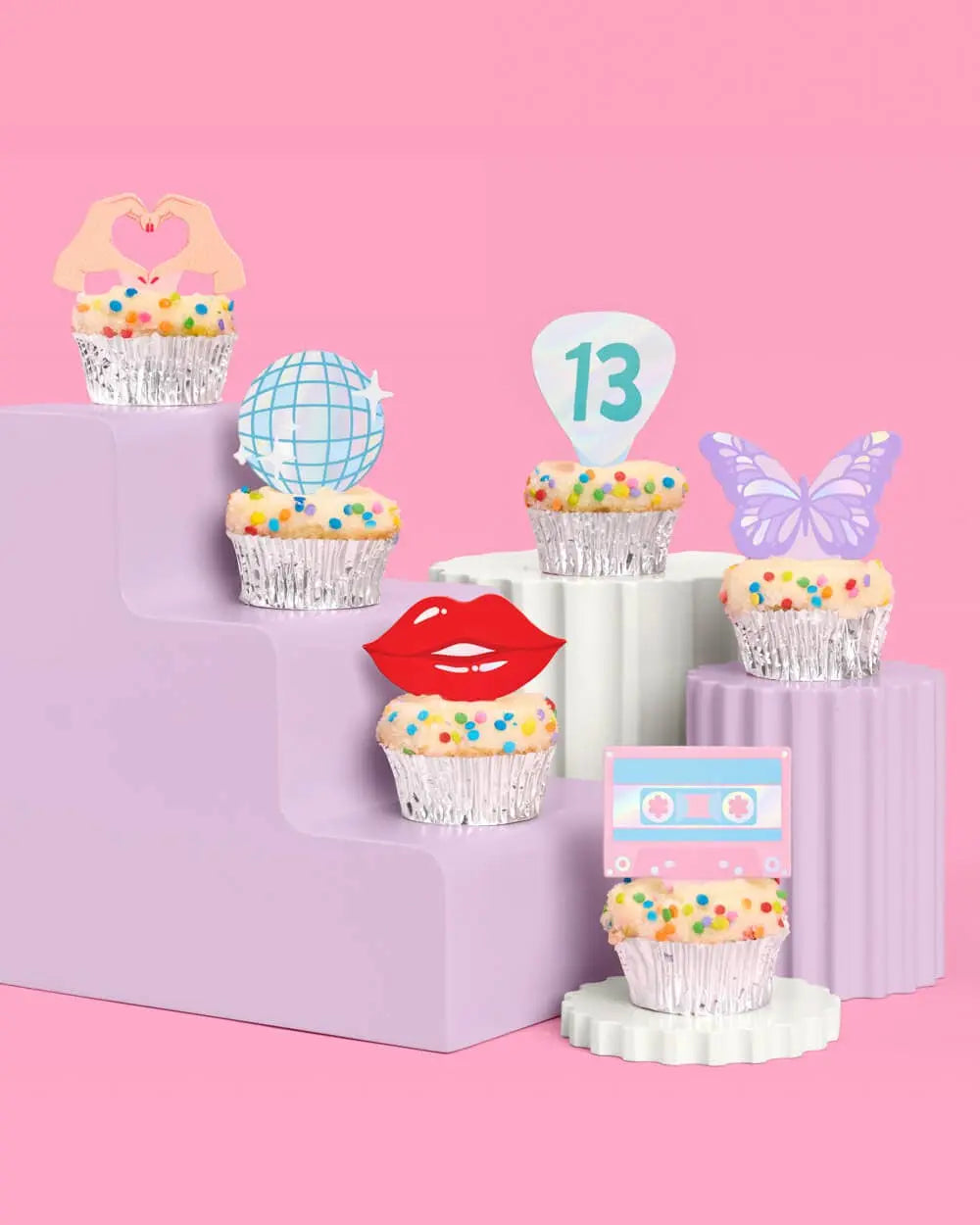 xo, Fetti - I'm the Problem Toppers - 24 cupcake toppers - The Disco Edit