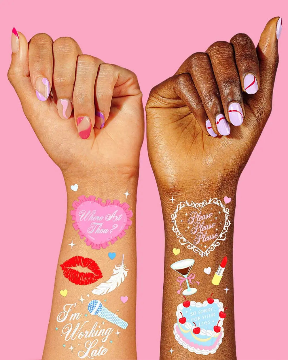 Short & Sweet Temp Tattoos - The Disco Edit