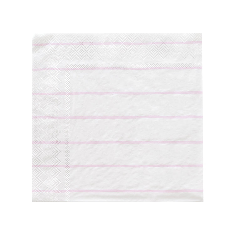 Jollity & Co. + Daydream Society - Frenchie Striped Large Napkins - 16 Pk.: Clementine - The Disco Edit