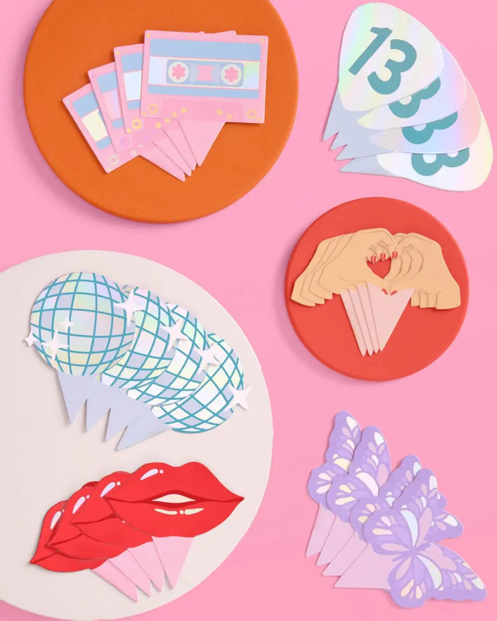 xo, Fetti - I'm the Problem Toppers - 24 cupcake toppers - The Disco Edit