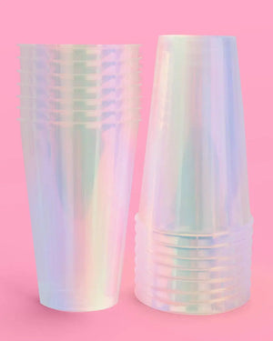xo, Fetti - Iridescent Party Cups, Birthday Party Supplies, Bachelorette - The Disco Edit