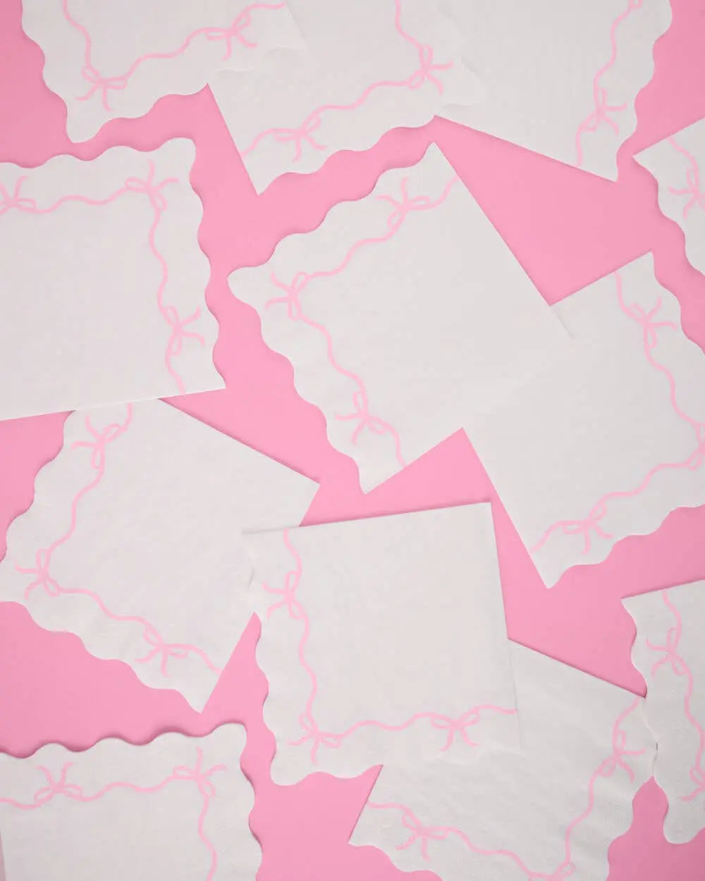 Bow Party Duo - set of 25 plates + napkins - The Disco Edit