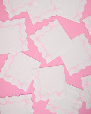 Bow Party Duo - set of 25 plates + napkins - The Disco Edit