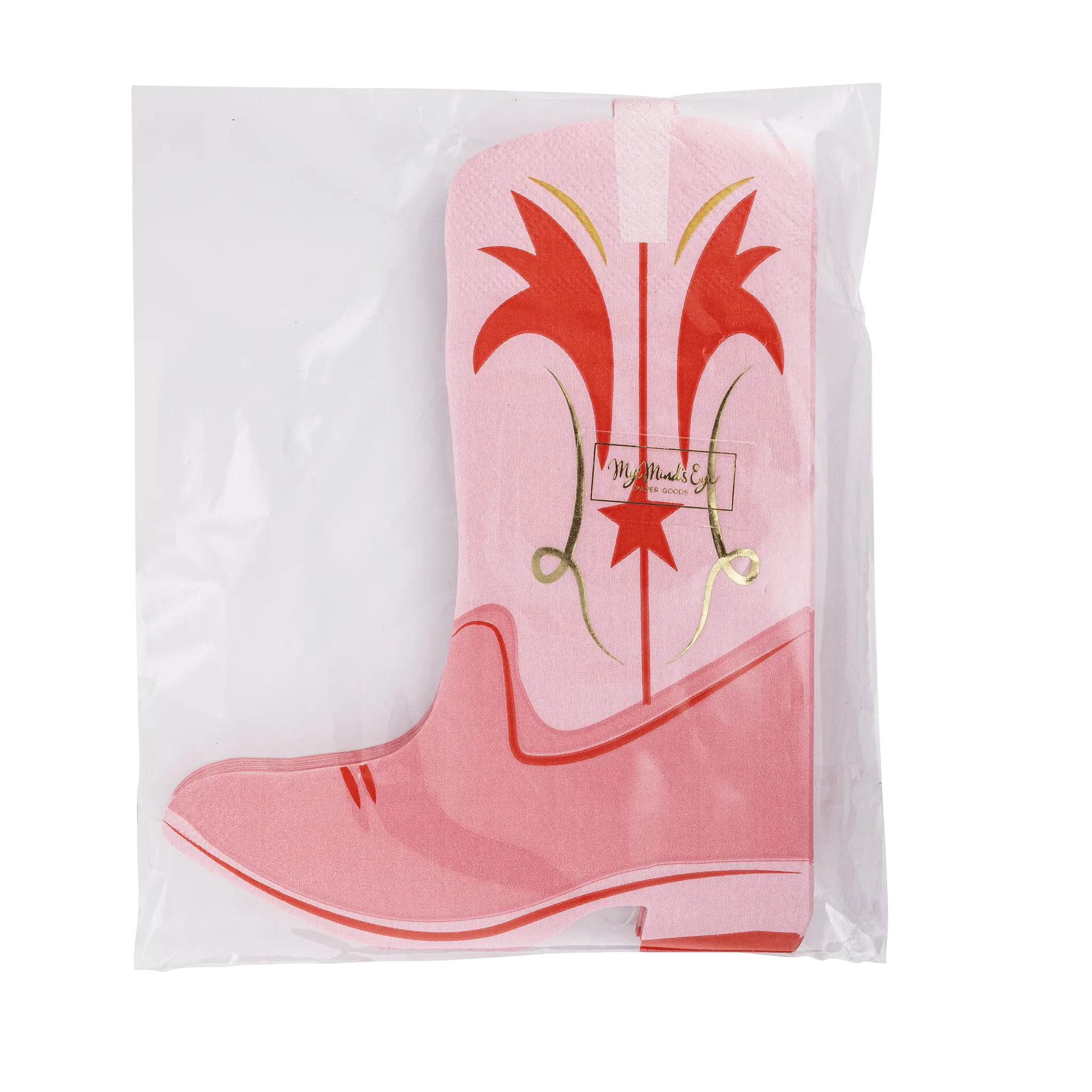 My Mind’s Eye - CWG1038 - Boot Shaped Paper Dinner Napkin - The Disco Edit
