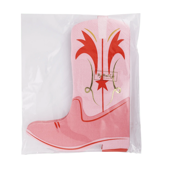 My Mind’s Eye - CWG1038 - Boot Shaped Paper Dinner Napkin - The Disco Edit