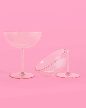 xo, Fetti - Cute Coupe Set - 4 plastic glasses - The Disco Edit