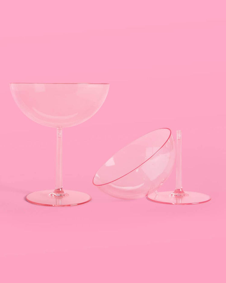 xo, Fetti - Cute Coupe Set - 4 plastic glasses - The Disco Edit