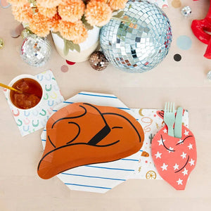 Jollity & Co. + Daydream Society - Yeehaw Large "Cowboy Hat" Plates - The Disco Edit
