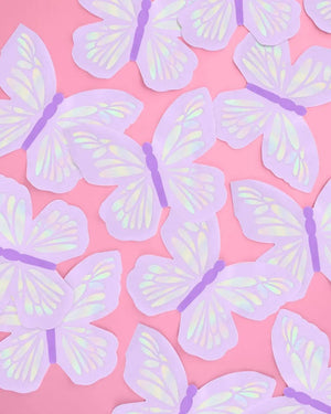 xo, Fetti - Butterfly Napkins, Bachelorette, Baby Shower, Birthday Supplies - The Disco Edit