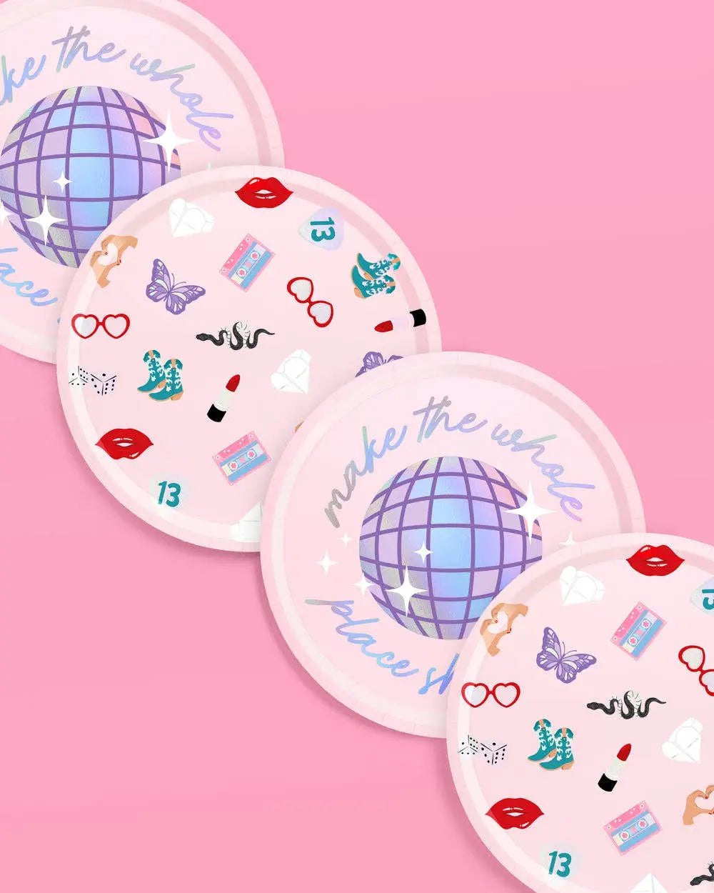 xo, Fetti - Era's Party Paper Plates | 24pc 9" |Party Tableware - The Disco Edit