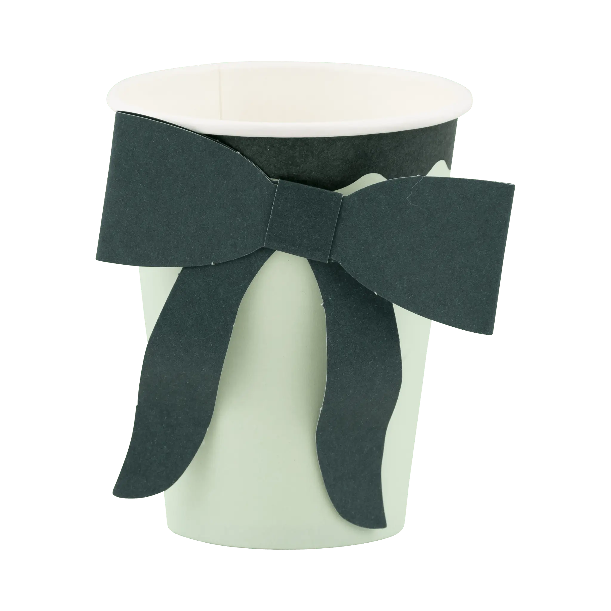 My Mind’s Eye - BOW1108 - Mint and Green Bow Paper Cups - The Disco Edit