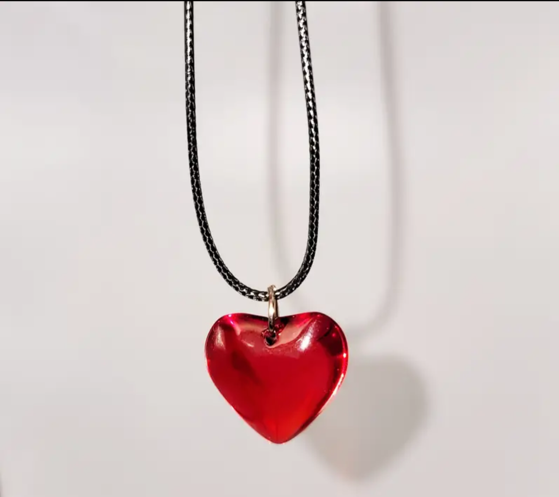 Red Heart Pendant Necklace