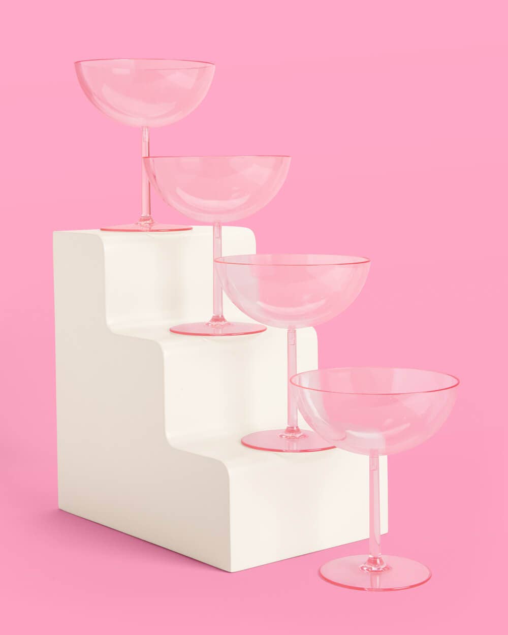 xo, Fetti - Cute Coupe Set - 4 plastic glasses - The Disco Edit