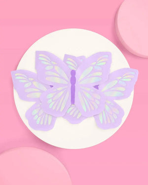 xo, Fetti - Butterfly Napkins, Bachelorette, Baby Shower, Birthday Supplies - The Disco Edit