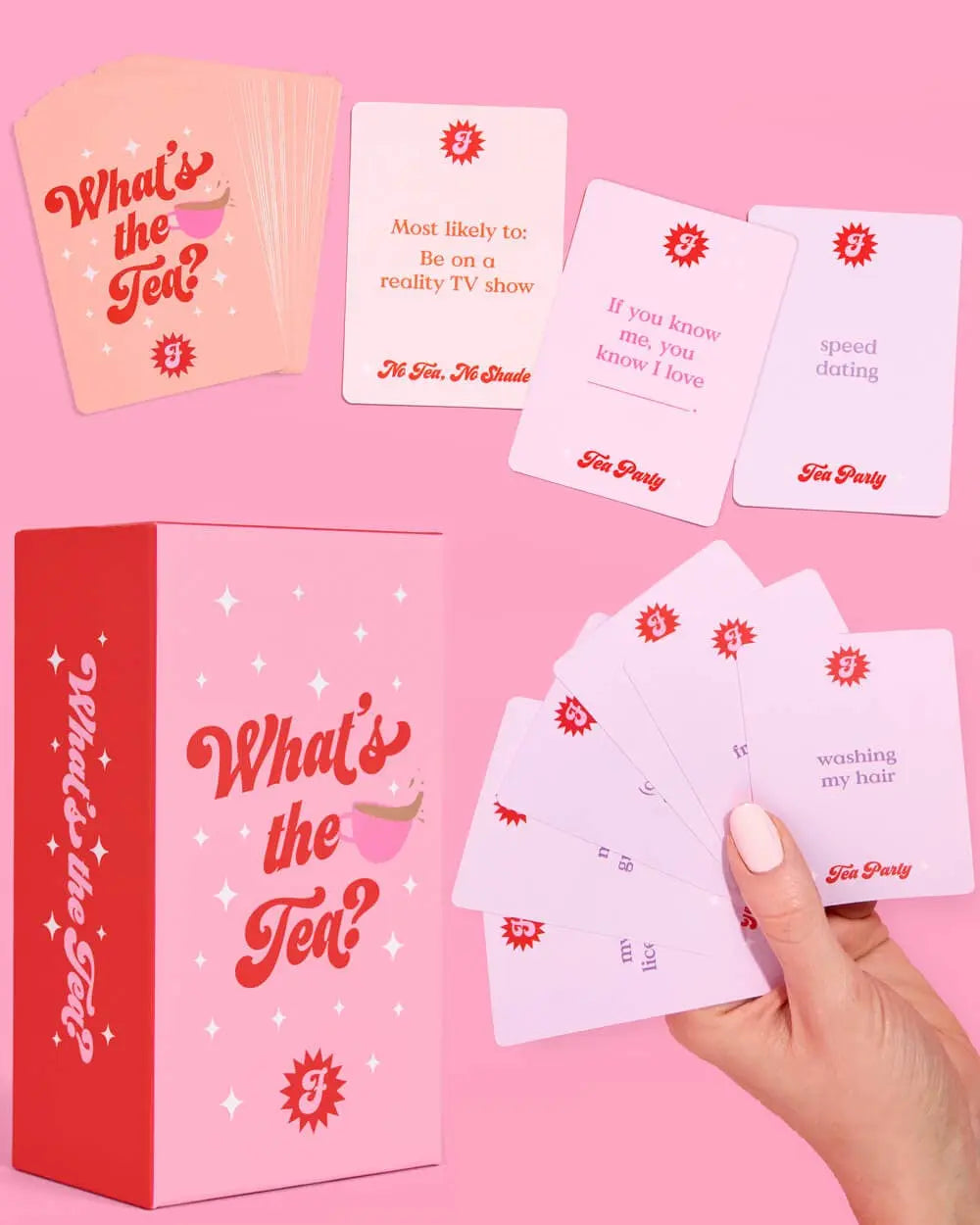 xo, Fetti - What's the Tea? Game - group card game - The Disco Edit