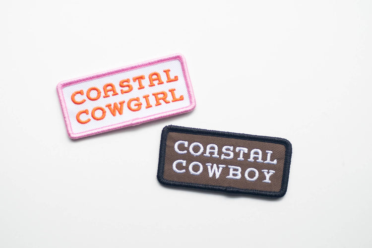 Kulana Stickers - Coastal Cowgirl and Cowboy Embroidered Iron on Patch Pack: No - The Disco Edit