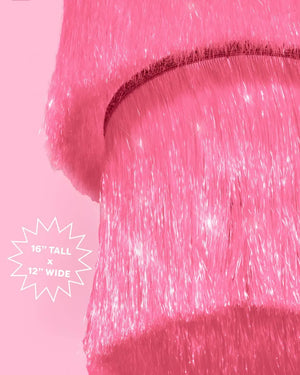 Pink Foil Party Chandelier - The Disco Edit