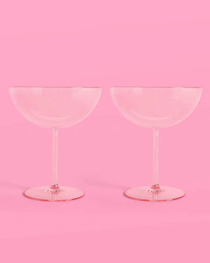 xo, Fetti - Cute Coupe Set - 4 plastic glasses - The Disco Edit