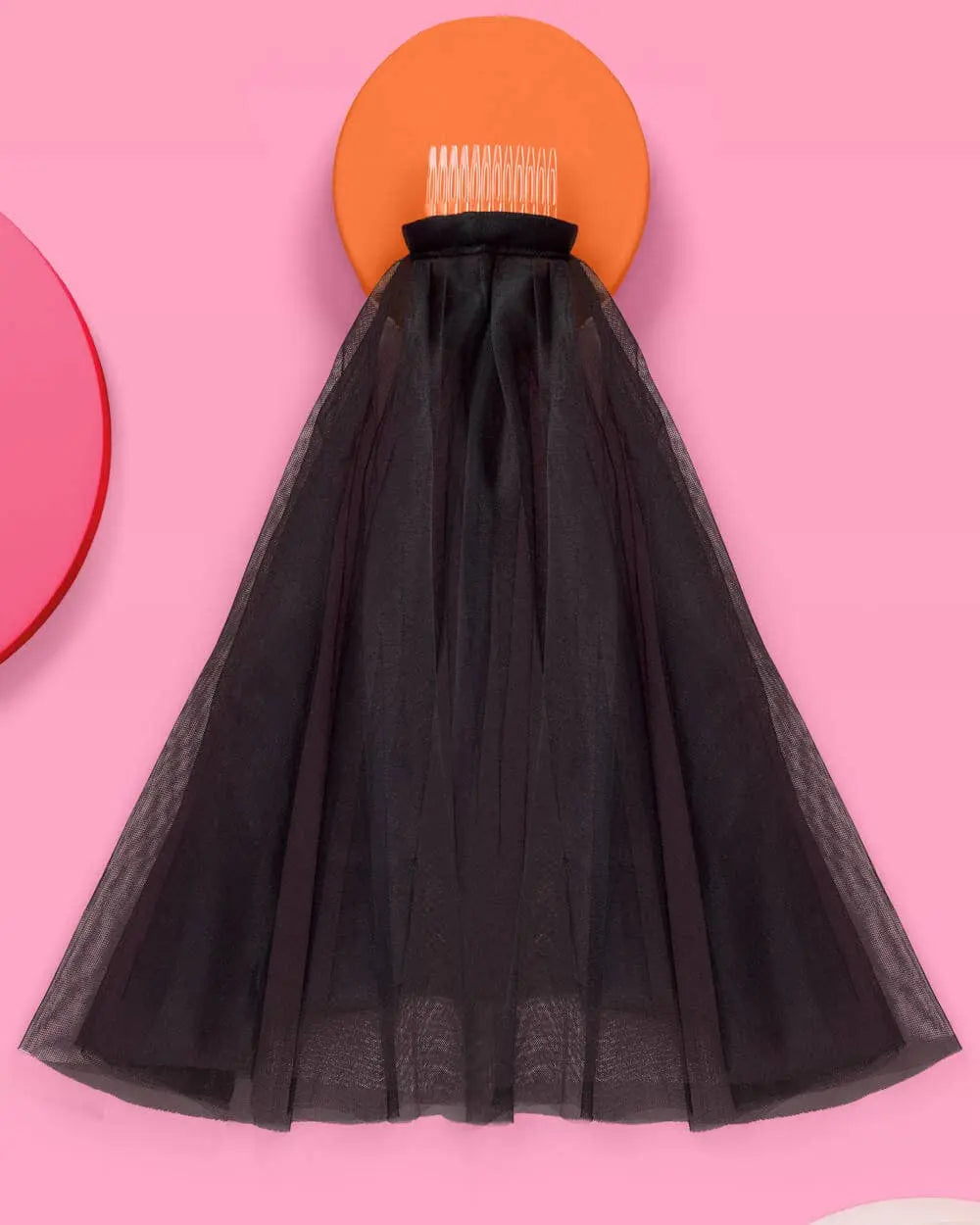 xo, Fetti - Bride or Die Veil - black tulle veil - The Disco Edit