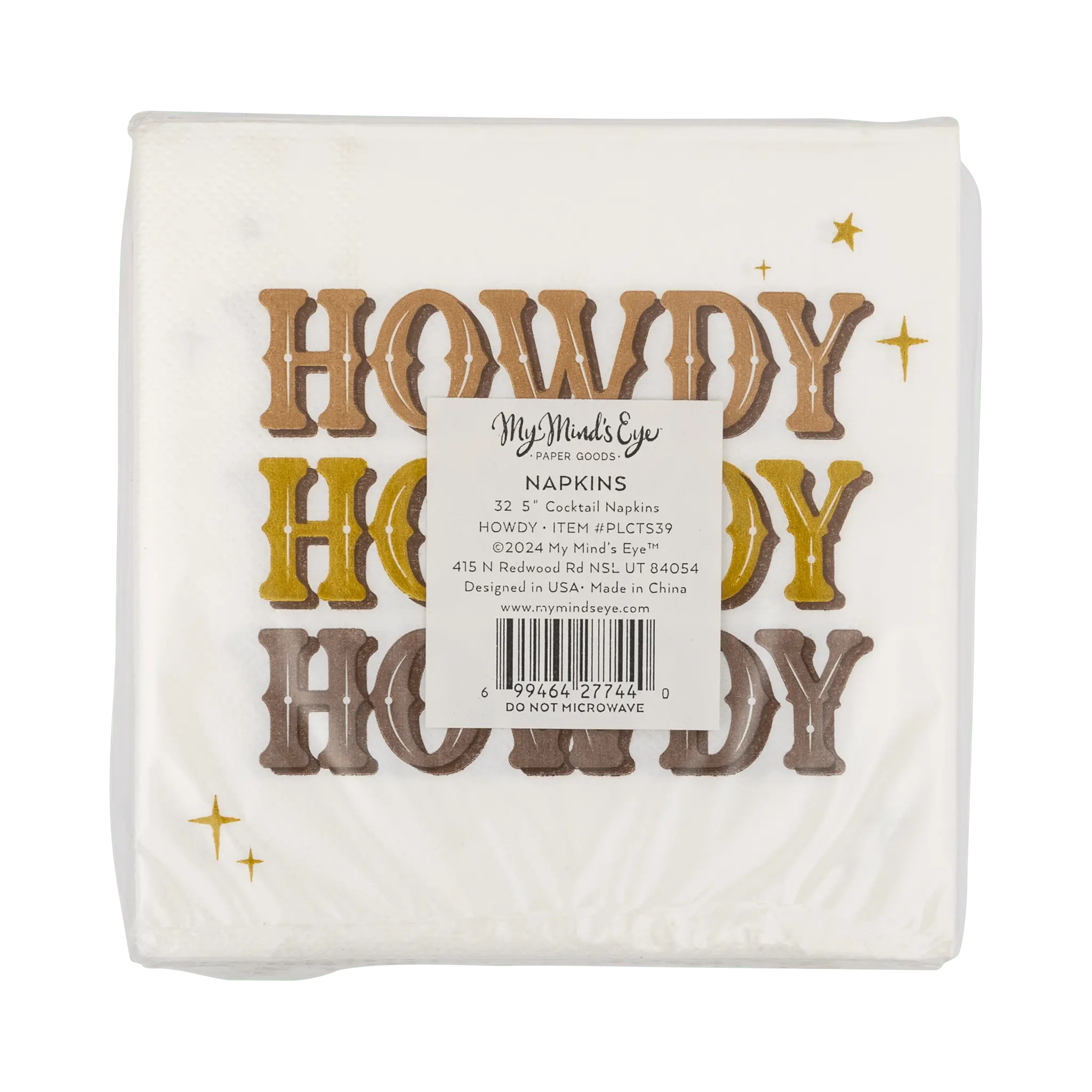 My Mind’s Eye - PLCTS39 - Cowboy Howdy Cocktail Napkin - The Disco Edit