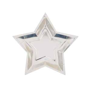 My Mind’s Eye - PGB944 - Silver Foil Star Shaped Plate - The Disco Edit