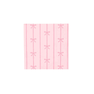 Bonjour Fête - PETAL PINK SIGNATURE BOW SMALL NAPKINS - The Disco Edit