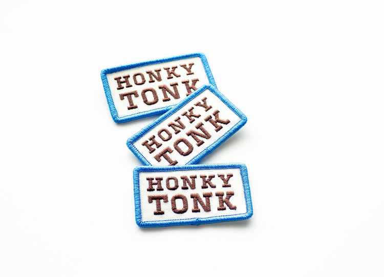 Kulana Stickers - Honky Tonk Embroidered Iron on Patch - Western: Yes - The Disco Edit