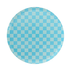Jollity & Co. + Daydream Society - Check It! Dinner Plates - 8 Pk. - 11 Color Options: Purple Posse Jollity & Co. + Daydream Society