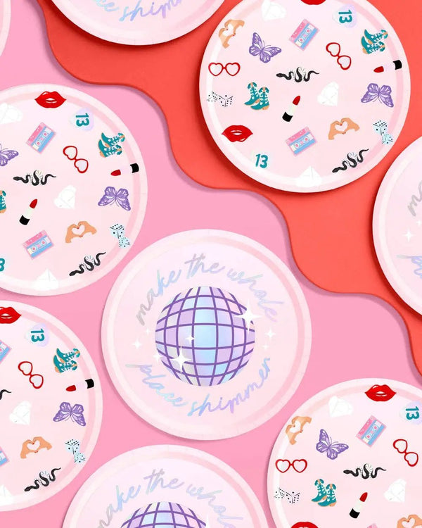 xo, Fetti - Era's Party Paper Plates | 24pc 9" |Party Tableware - The Disco Edit