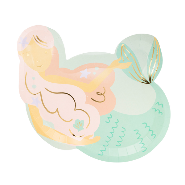 My Mind’s Eye - SEA1040 - Mermaid Shaped Paper Plate