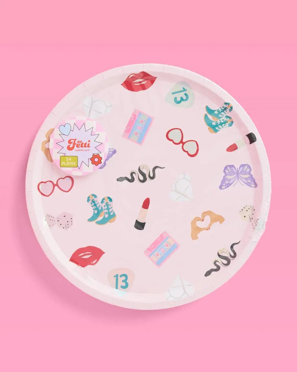 xo, Fetti - Era's Party Paper Plates | 24pc 9" |Party Tableware - The Disco Edit
