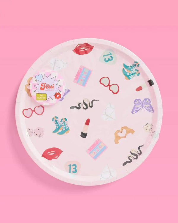 xo, Fetti - Era's Party Paper Plates | 24pc 9" |Party Tableware - The Disco Edit