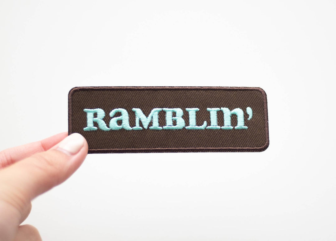 Kulana Stickers - Ramblin' Embroidered Iron on Patch - Western: No - The Disco Edit