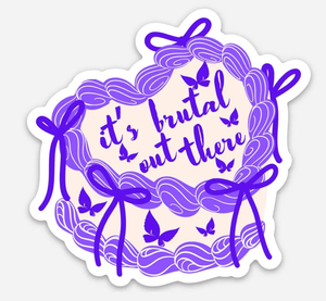 inviting affairs paperie - It's Brutal Out Here Olivia Sticker (Olivia Rodrigo) - The Disco Edit