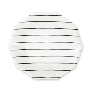 Jollity & Co. + Daydream Society - Frenchie Striped Large Plates - 8 Pk.: Clementine - The Disco Edit