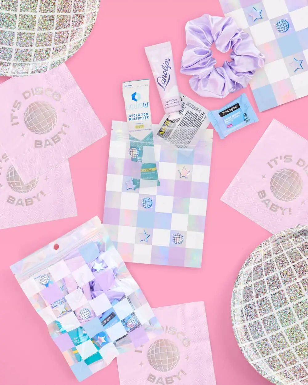 xo, Fetti - Disco Hangover Recovery Pouches, Bachelorette, Birthday Favo - The Disco Edit