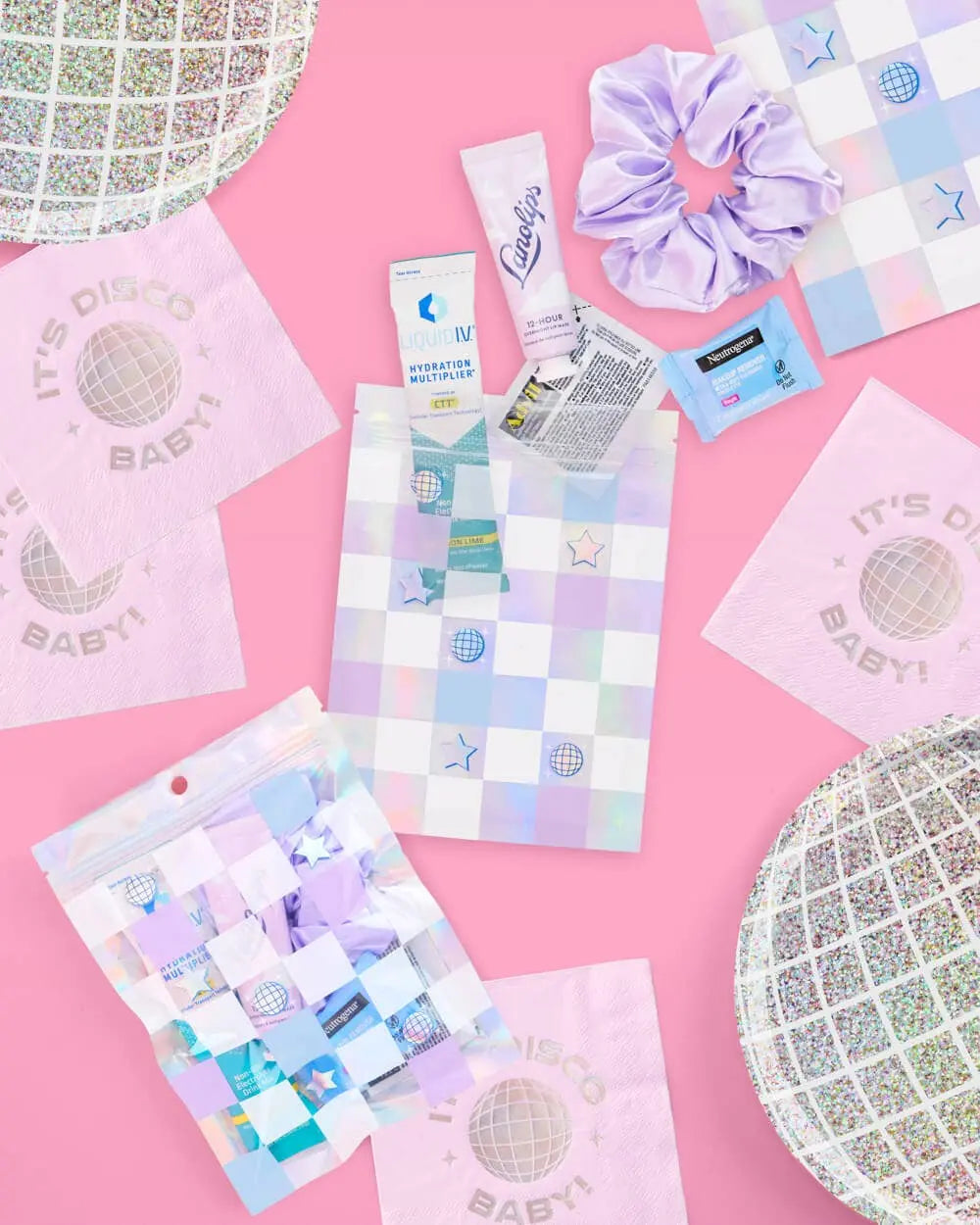 xo, Fetti - Disco Hangover Recovery Pouches, Bachelorette, Birthday Favo - The Disco Edit