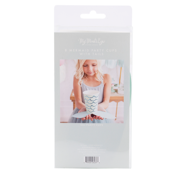 My Mind’s Eye - SEA1011 - Mermaid Tail Paper Party Cups - 12 oz