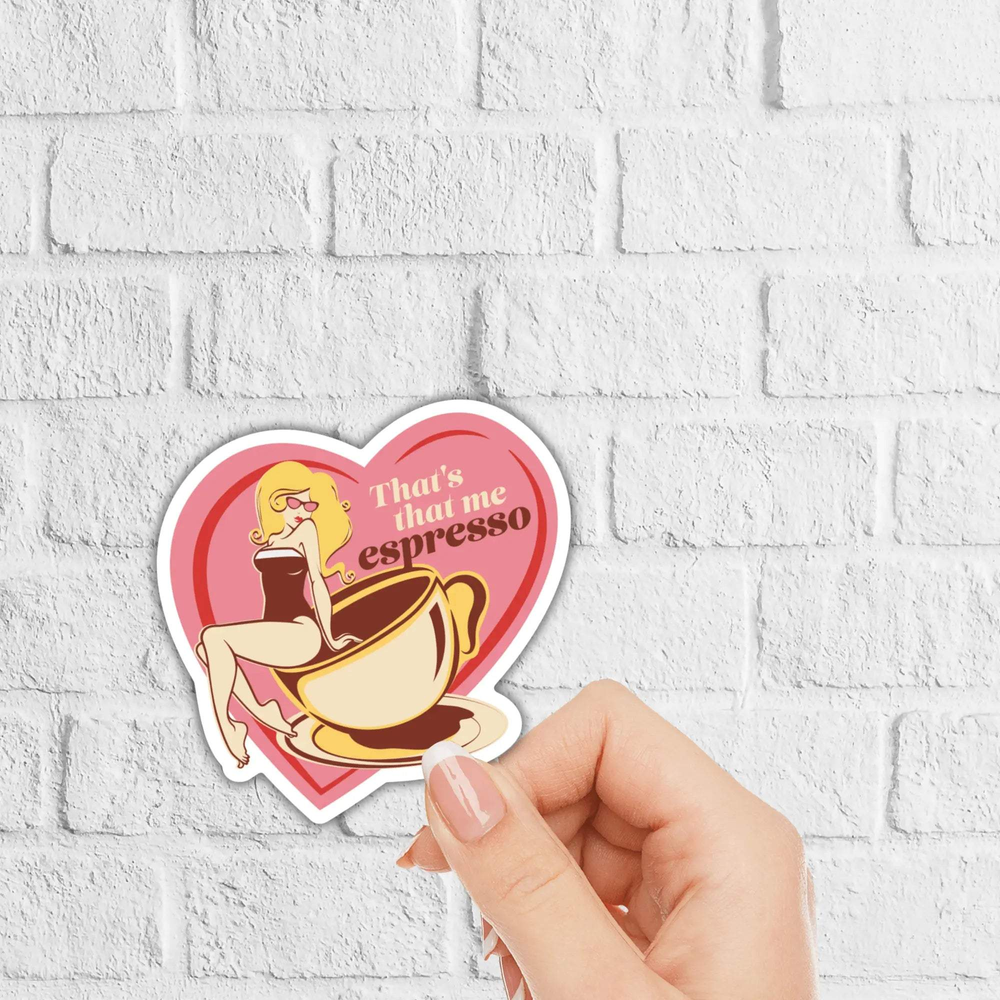 inviting affairs paperie - That's That Me Espresso Sticker (Sabrina Carpenter) - The Disco Edit