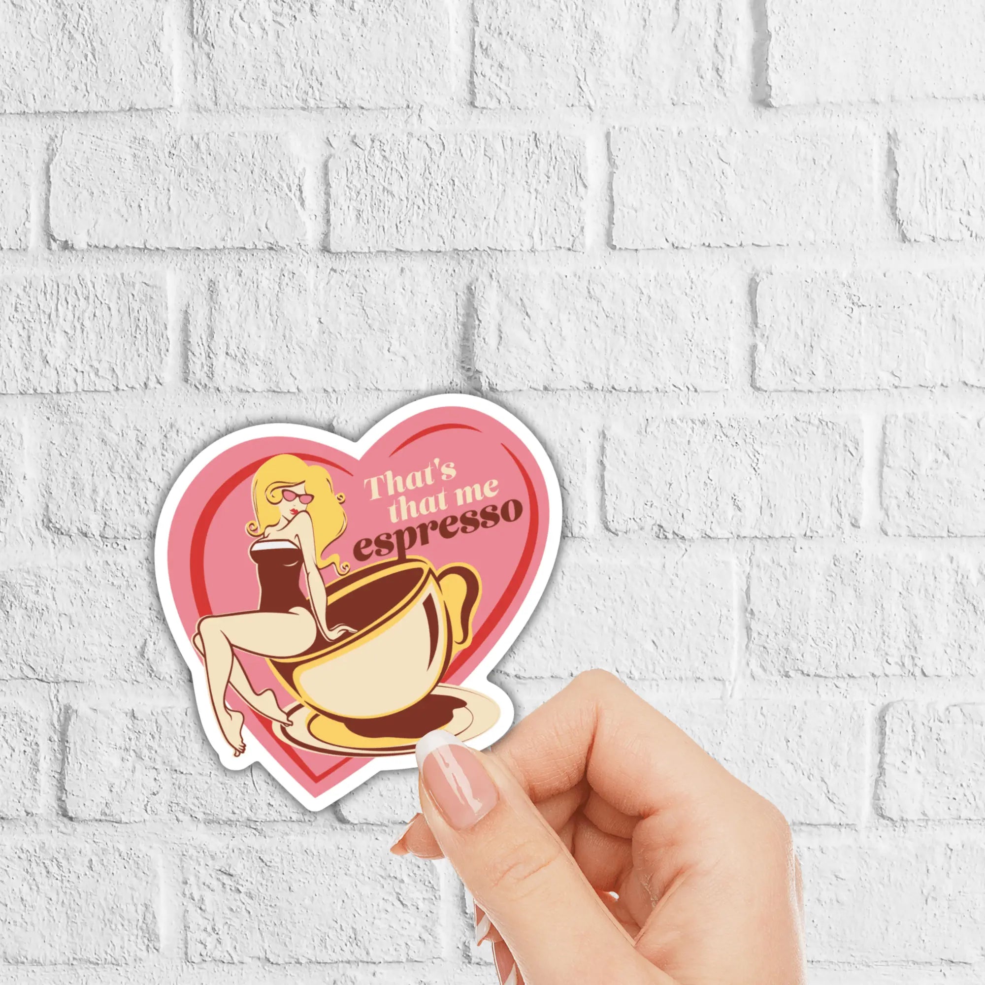 inviting affairs paperie - That's That Me Espresso Sticker (Sabrina Carpenter) - The Disco Edit